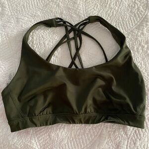Victoria Sport Olive Green Sports Bra Small